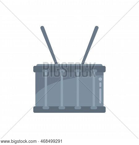 Emoji Drum Icon Flat Vector. Kit Music. Acoustic Rock Isolated