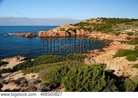 View Of Cala Lu Poltu Pitrosu Near Punta Canneddi
