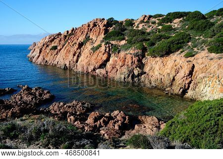 View Of The Cala Falza Near Punta Canneddi
