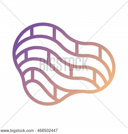Quarry Pixel Perfect Gradient Linear Vector Icon. Open Pit Mine. Type Of Mining From Earth Surface. 