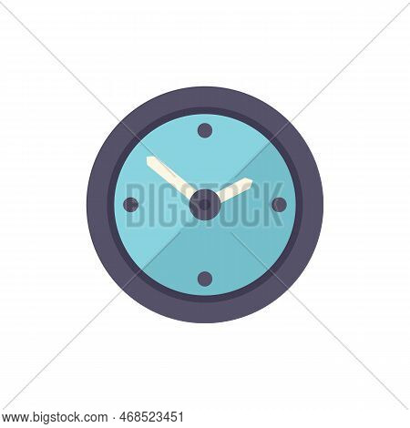 Wall Clock Icon Flat Vector & Photo (Free Trial) | Bigstock