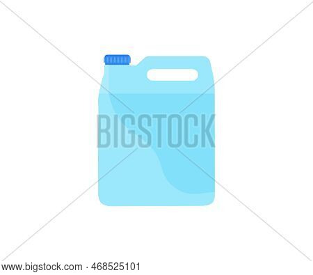 Silhouette Gallon Plastic Bottle Of Drinking Water Logo Design. Five Liter Big Plastic Liquid Canist