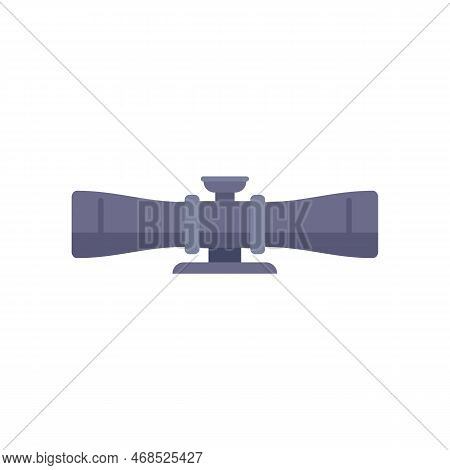 Target Scope Icon Flat Vector. Rifle Gun. Cross Eye Isolated
