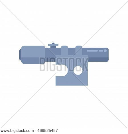 Sniper Telescopic Sight Icon Flat Vector. Rifle Gun. Scope Target Isolated