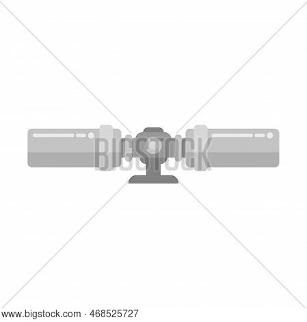 Metal Scope Icon Flat Vector. Rifle Target. Military Weapon Isolated
