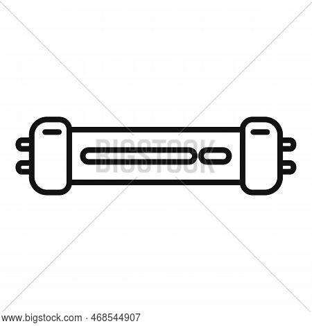 Disinfect Lamp Icon Outline Vector. Uv Light. Care Uvc