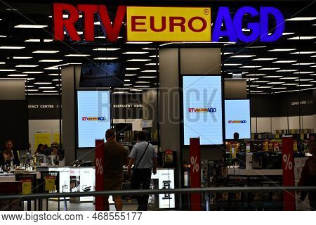 Warsaw, Poland - Jul 16: Galeria Mokotow Shopping Mall In Warsaw, Poland, As Seen On July 16, 2022.