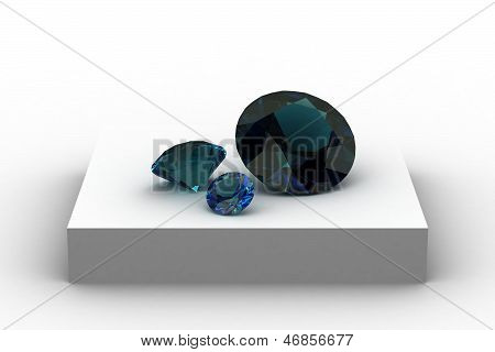 Alexandrite On White Podium