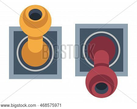 Lever Or Switcher For Turning On And Off Vector