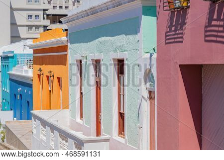 Cape Town, South Africa, December 29, 2022: Bo-kaap Is A District Of Cape Town In The Western Cape P