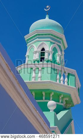 Boorhaanol Masjied Mosque In Bo Kaap In Cape Town South Africa