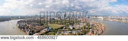 London, Uk - September 11 2022 - Panoramic View Of London, The United Kingdoms Capital City, A Mixtu