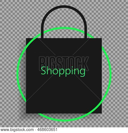 Paper Bag On A Transparent Background. Shopping Delivery Concept. Eps 10