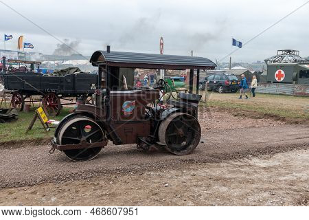 Tarrant Hinton.dorset.united Kingdom.august 25th 2022.a 1946 Wallis And Steevens Advance Road Roller