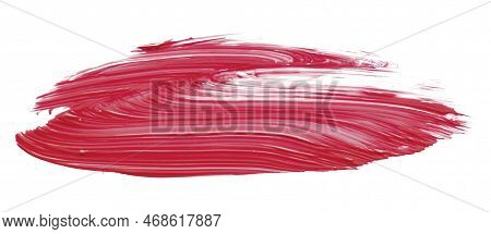Ruddy Brush Isolated On White Background, Red Brush Scarlet Sage.