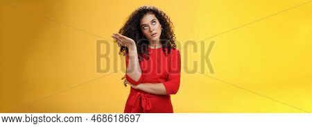 Girl Being Annoyed Unwilling To Listen Boyfriend Yell Rolling Eyes Up From Annoyance And Irritation 