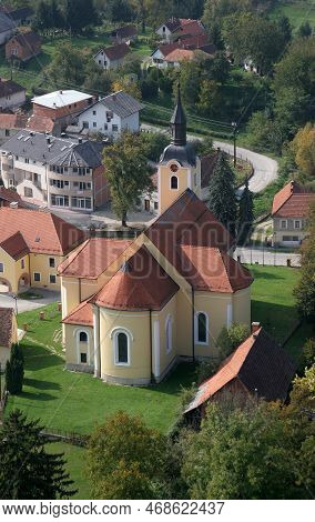 Ivanec, Croatia - October 08, 2011: Parish Church Of Saint Mary Magdalene In Ivanec, Croatia, On Oct