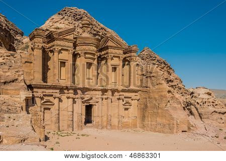 Das Kloster Al Deir in Petra Nabatean Jordanien Naher Osten