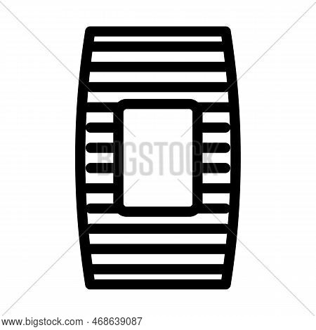 Adhesive Bandages First Aid Line Icon Vector. Adhesive Bandages First Aid Sign. Isolated Contour Sym