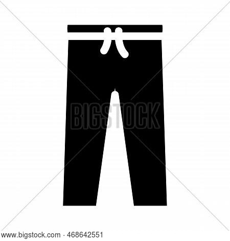 Leggins Girl Baby Cloth Glyph Icon Vector. Leggins Girl Baby Cloth Sign. Isolated Symbol Illustratio
