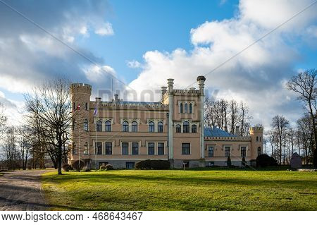 Garsene Manor Is A Neo-gothic Manor House Located In The Historical Region Of Latgale In Latvia