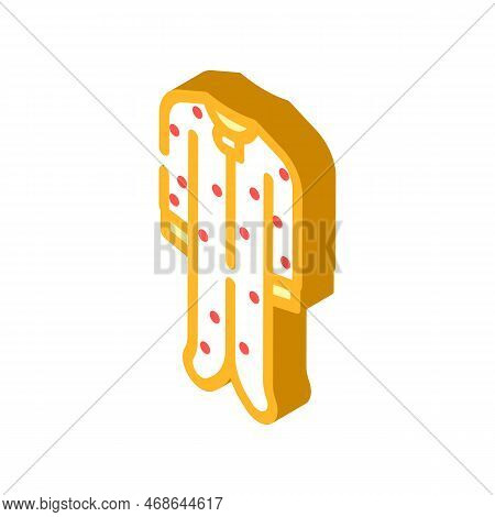 Footie Outfit Baby Cloth Isometric Icon Vector. Footie Outfit Baby Cloth Sign. Isolated Symbol Illus