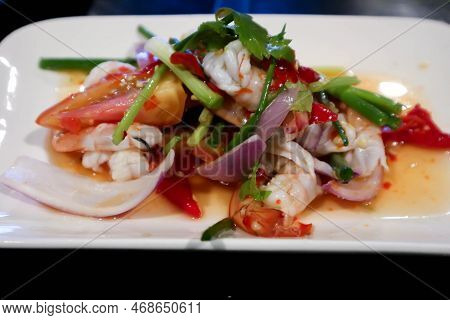 Salad Or Spicy Salad , Shrimp Salad Or Prawn Salad Or Thai Spicy Salad Or Spicy Shrimp Salad