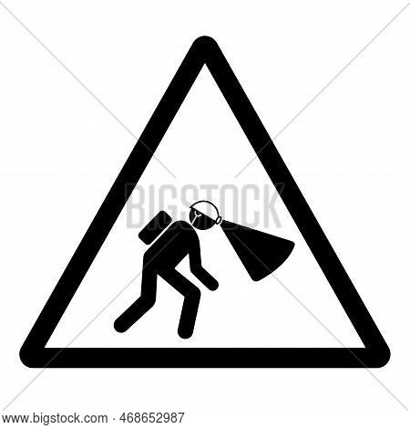 Warning Light Required Symbol Sign ,vector Illustration, Isolate On White Background Label. Eps10