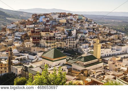 Amazing Downtown Of Moulay Idriss, Morocco, North Africa