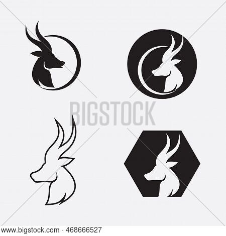 Antelope Logo Vector Illustrations Design Icon Logo