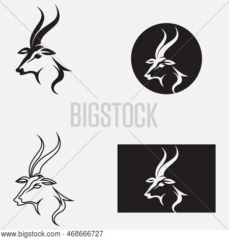 Antelope Logo Vector Illustrations Design Icon Logo