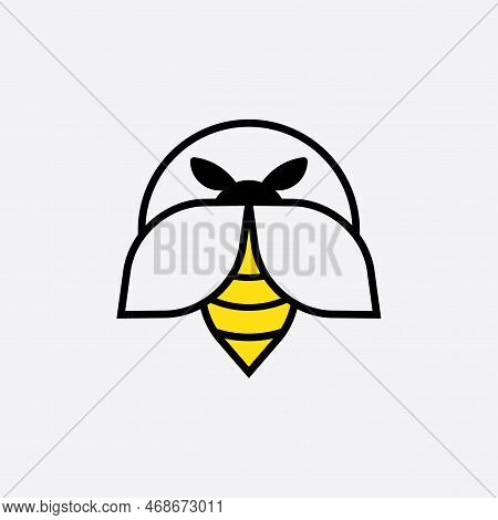 Bee Logo Vector Illustration Design Icon Logo