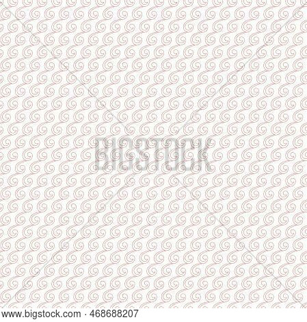 Seamless Vector Ornament. Modern Wavy Background. Geometric Pink Modern Pattern