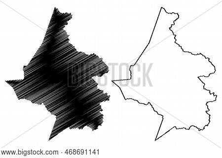 Tamboril Municipality (ceará State, Municipalities Of Brazil, Federative Republic Of Brazil) Map Vec