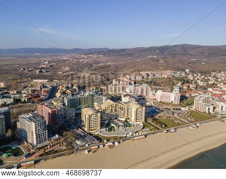 Aerial View Of Resort Of Sunny Beach, Bulgaria