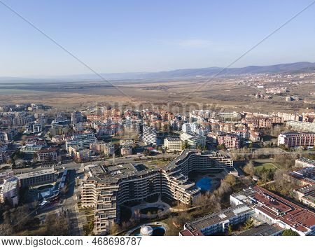 Aerial View Of Resort Of Sunny Beach, Bulgaria