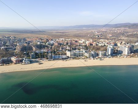 Aerial View Of Resort Of Sunny Beach, Bulgaria