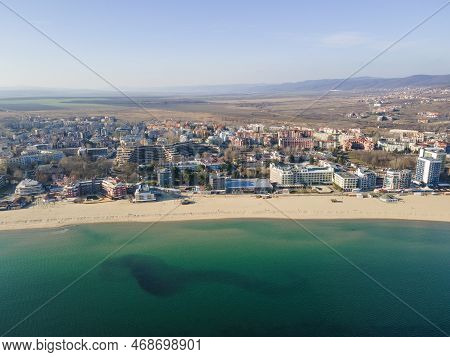 Aerial View Of Resort Of Sunny Beach, Bulgaria