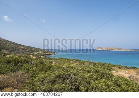 Kolokitha Beach Near Elounda On Crete, Greece