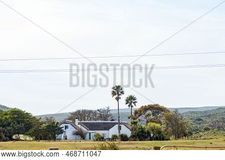 Bredasdorp, South Africa - Sep 24, 2022: Historic Farm House At Van Der Stelskraal On The Road From 