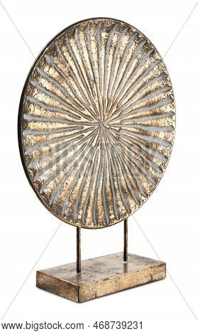Beautiful Decorative Countryfield Dish On White Background