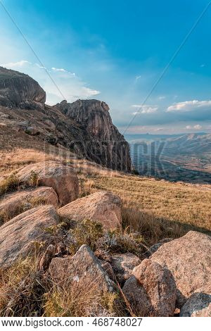 Andringitra National Park, Haute Matsiatra Region, Madagascar, Beautiful Mountain Landscape With Tra