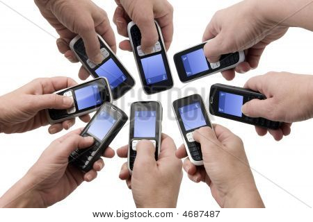 Mobilní telefony - prázdná textová pole