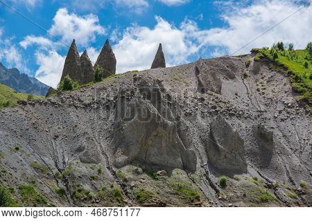 View Of Caucasus Mountains In The Karachay-cherkessia Republic, Russia