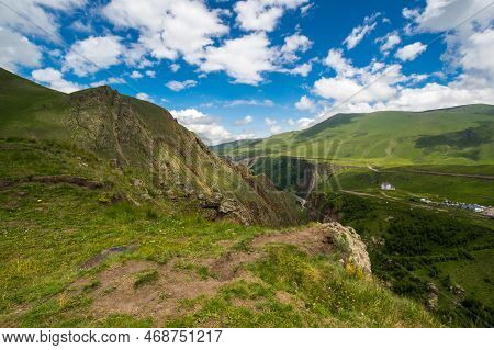 View Of Caucasus Mountains In The Karachay-cherkessia Republic, Russia
