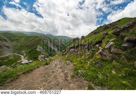 View Of Caucasus Mountains In The Karachay-cherkessia Republic, Russia