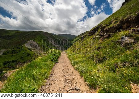View Of Caucasus Mountains In The Karachay-cherkessia Republic, Russia