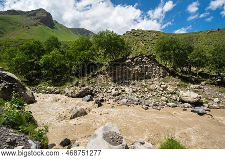 View Of Caucasus Mountains In The Karachay-cherkessia Republic, Russia