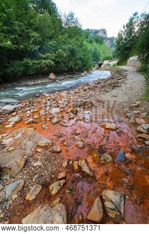 Narzan Mineral Water Spring In Caucasus Mountains In The Karachay-cherkessia Republic, Russia