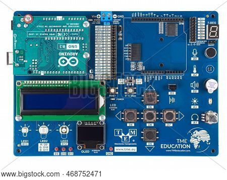 Bucharest, Romania - January 7, 2023: Tme-edu-ard-2 Is An Arduino-based Education Board That Include